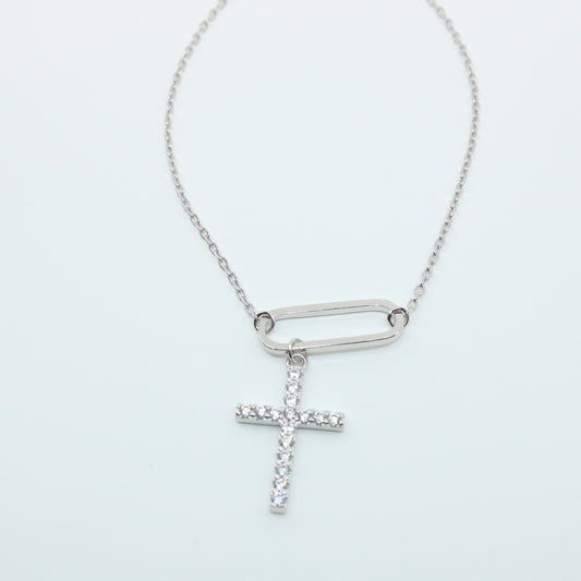 Brățară din Argint Reglabila Cu Cruciulita