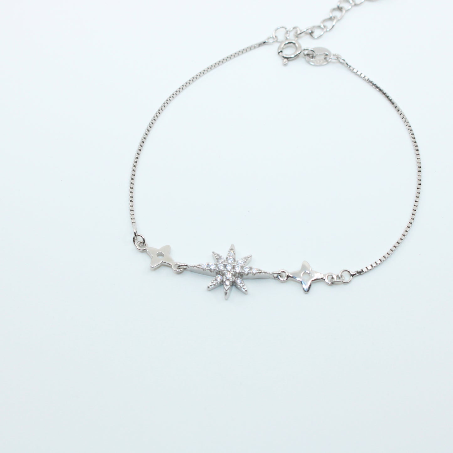 Brățară din Argint Reglabila Cu Steluta