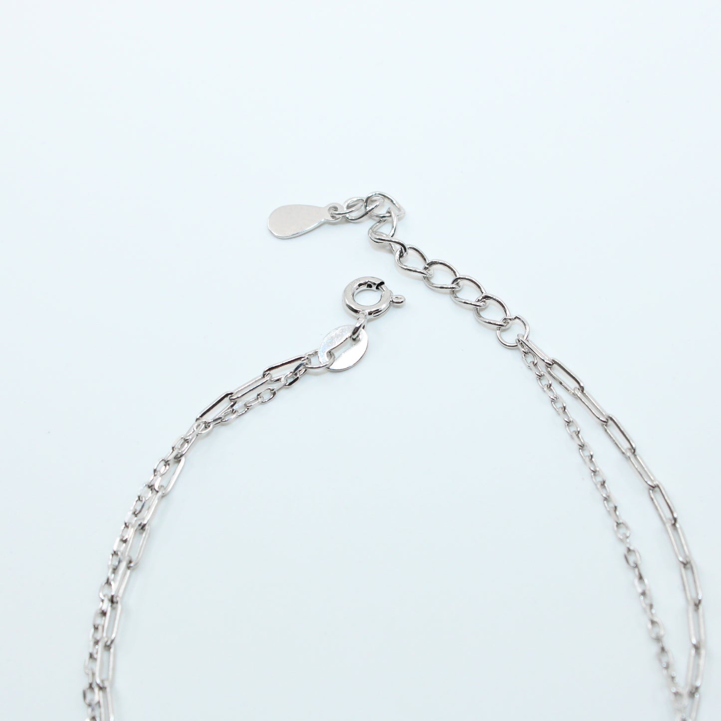 Brățară din Argint Reglabila Cu Trifoi Si Cristal