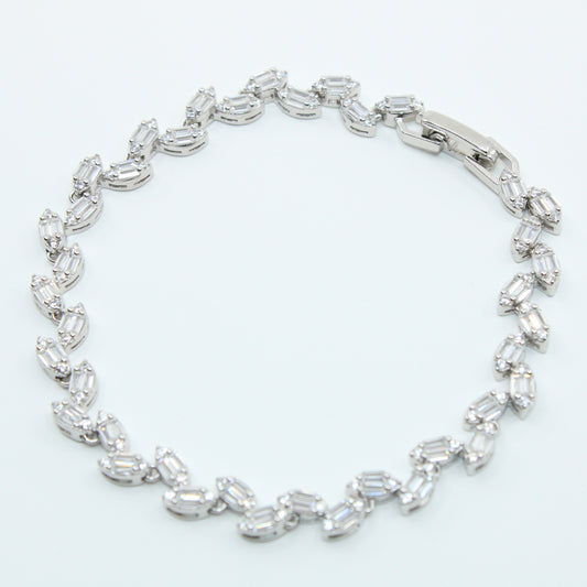 Brățară din Argint Tenis Cristale Romb