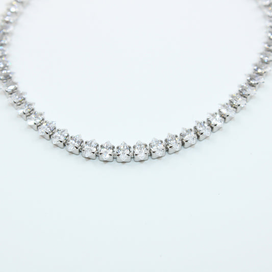 Brățară din Argint Tenis Cu Cristale Romb