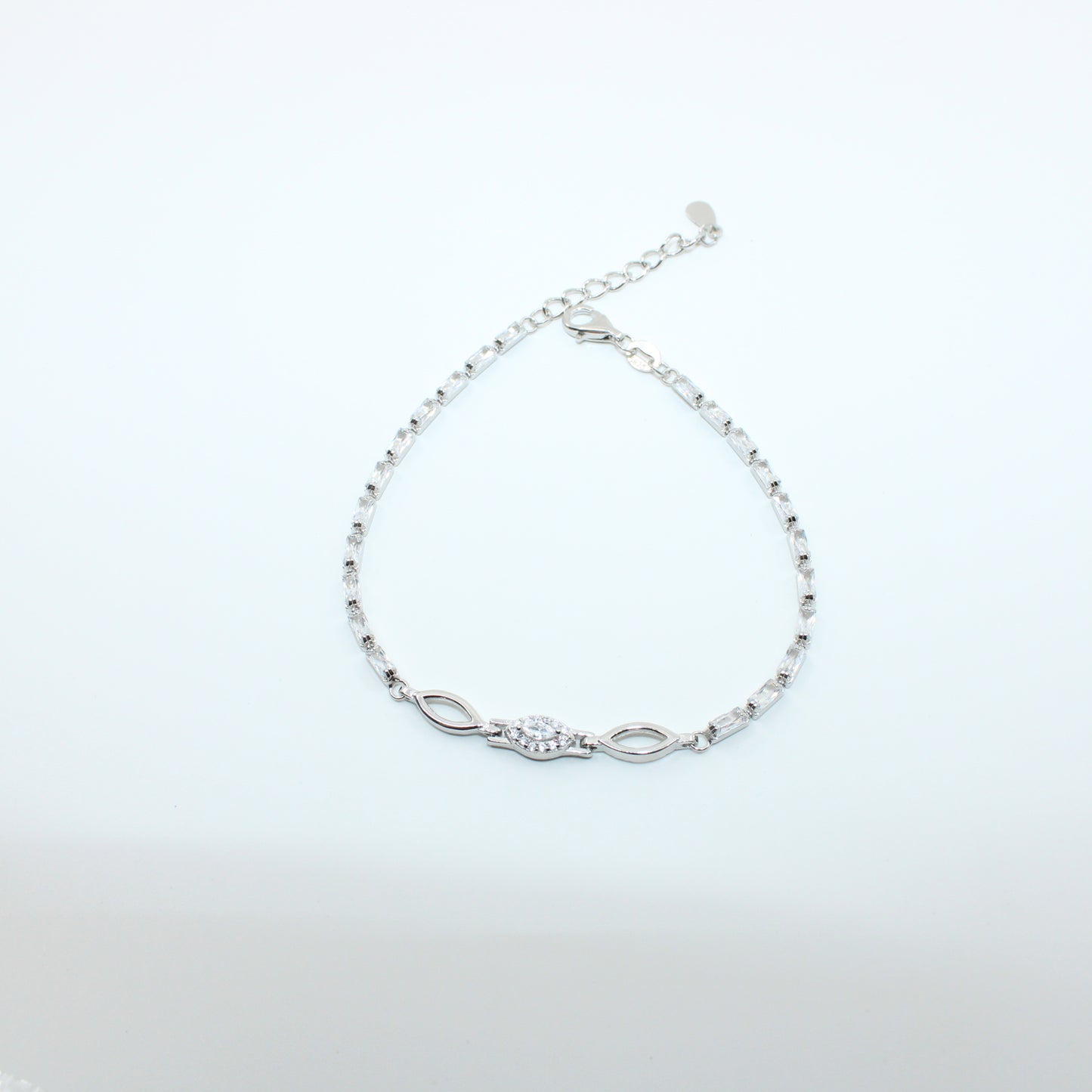 Brățară din Argint Tenis Reglabila Cu Cristal