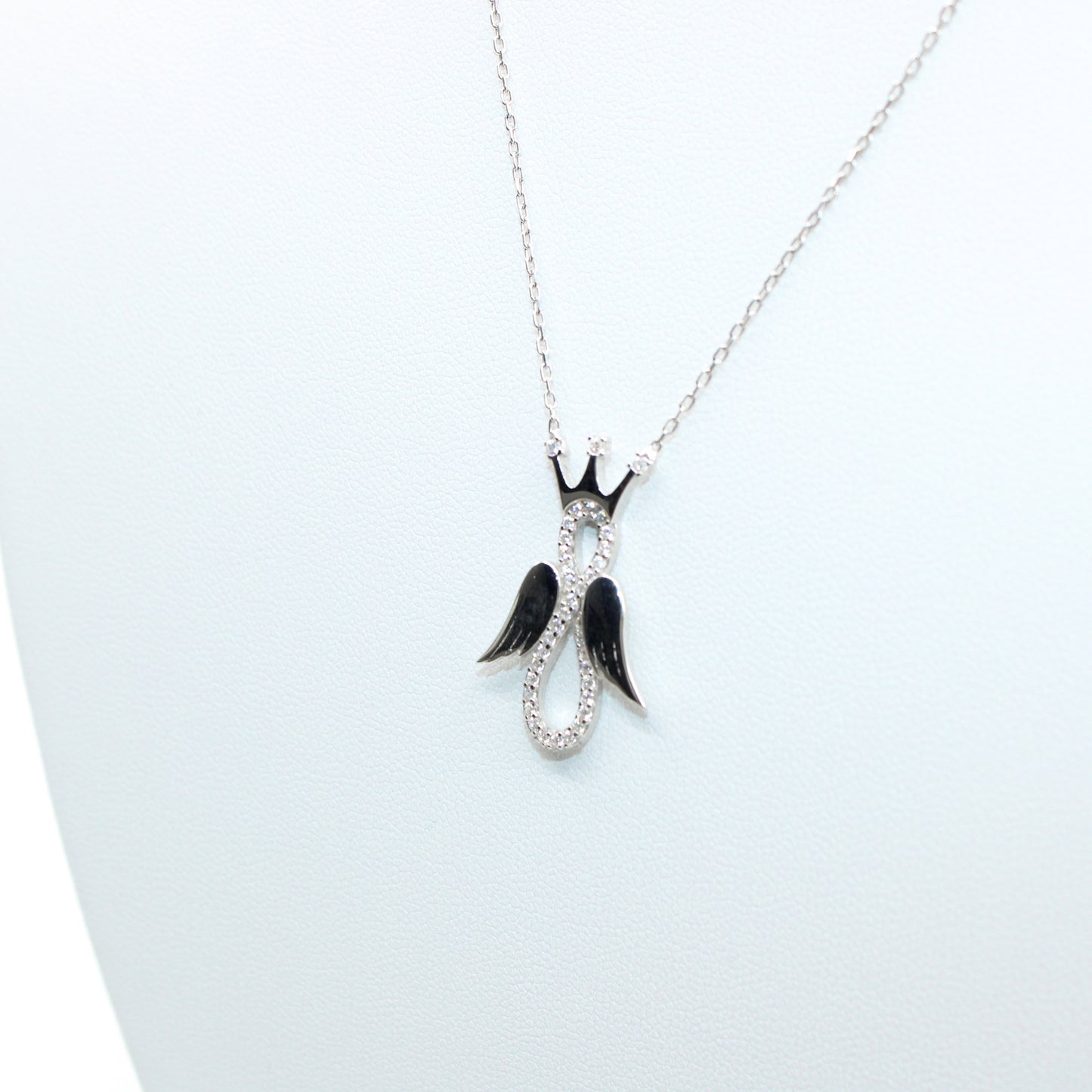 Colier Argint cu Ingeras Infinit