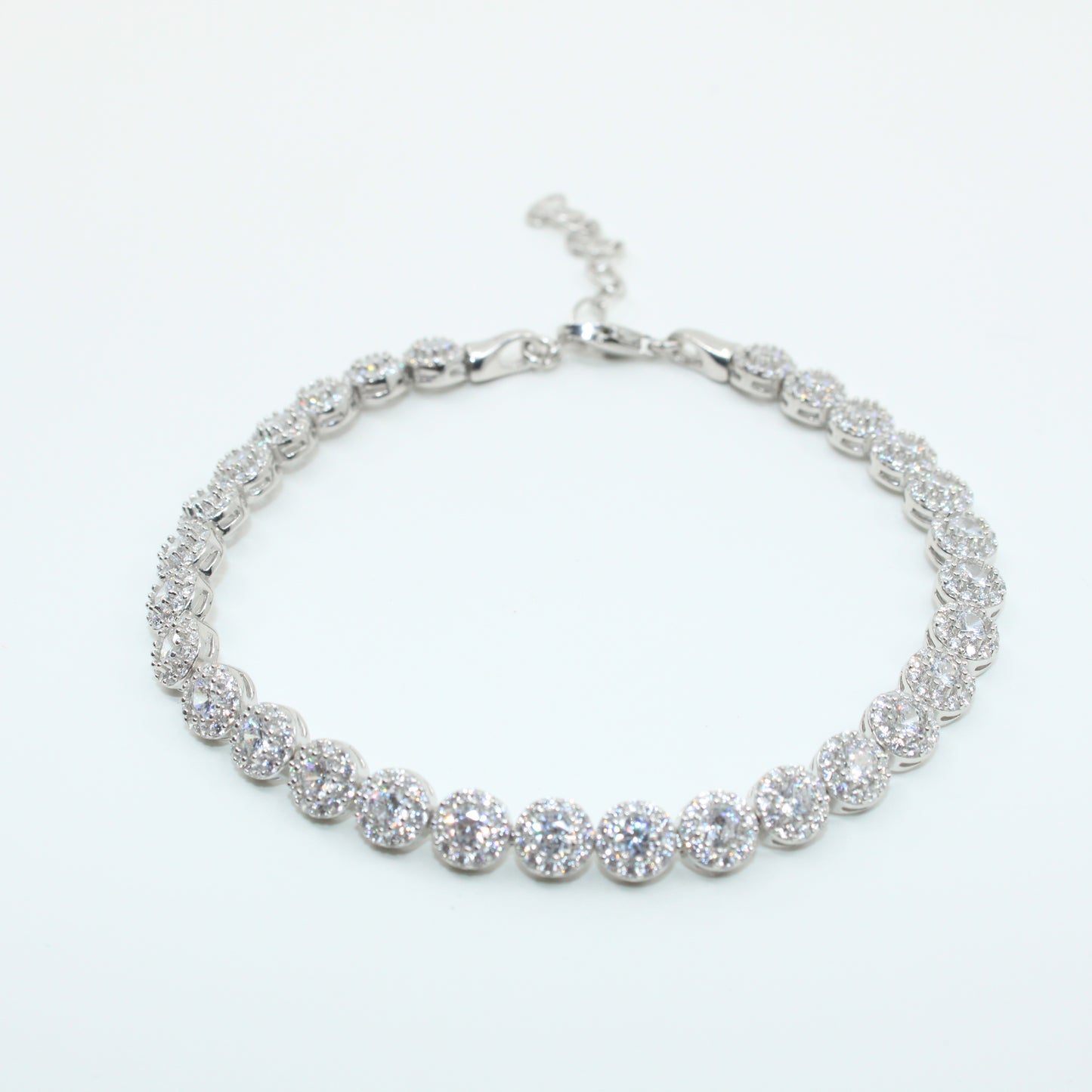 Brățară tenis din argint Angelic