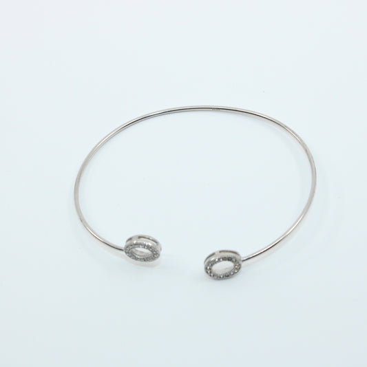 Brățară din Argint Reglabila Ovala Cu Cristale