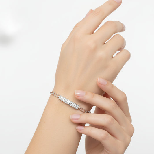 Brățară din argint Reglabila Cu Cruciulita