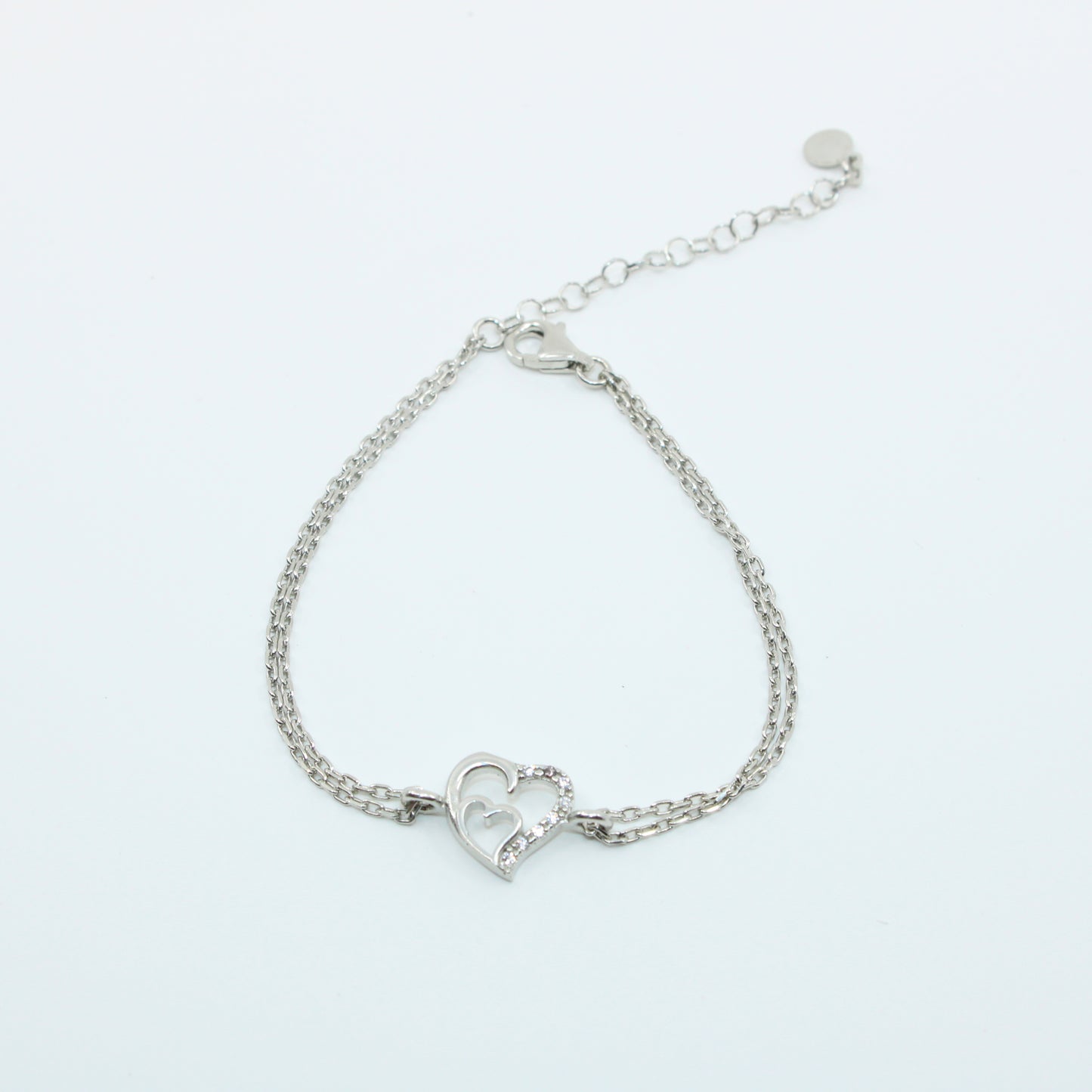 Brățară din argint Reglabila Cu Inimioare