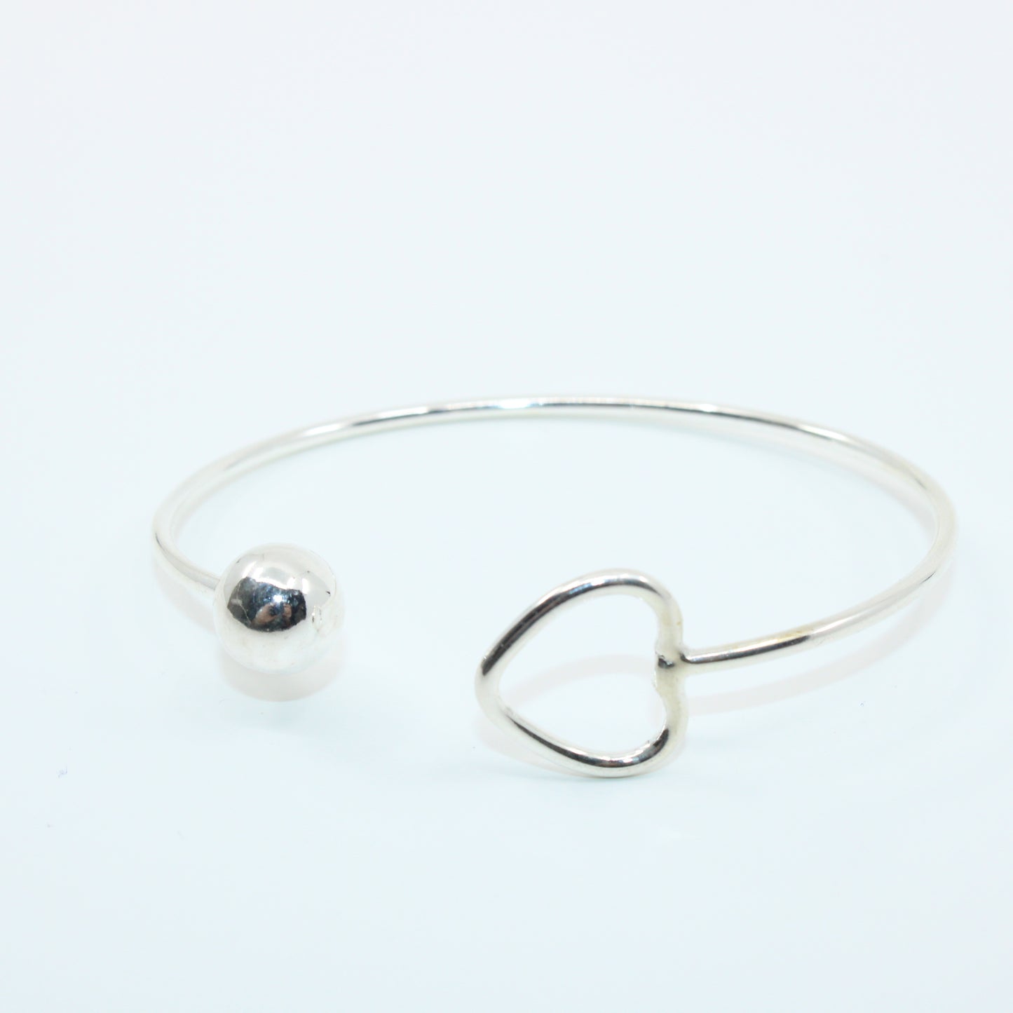 Brățară din Argint Fixa Cu inimioara