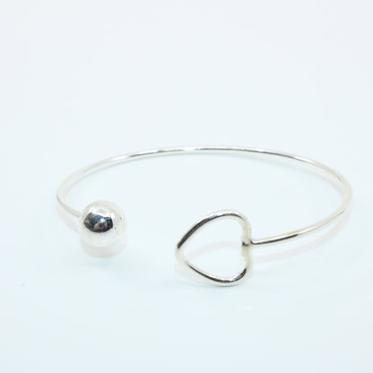 Brățară din Argint Fixa Cu inimioara