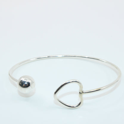 Brățară din Argint Fixa Cu inimioara