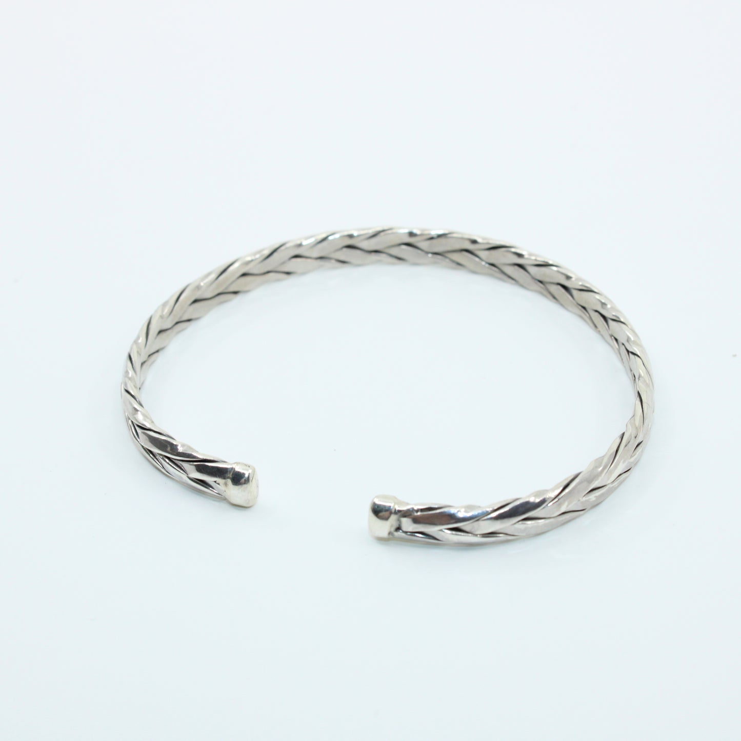 Brățară din Argint Fixa Semi Inchisa Impletita