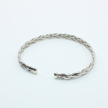 Brățară din Argint Fixa Semi Inchisa Impletita