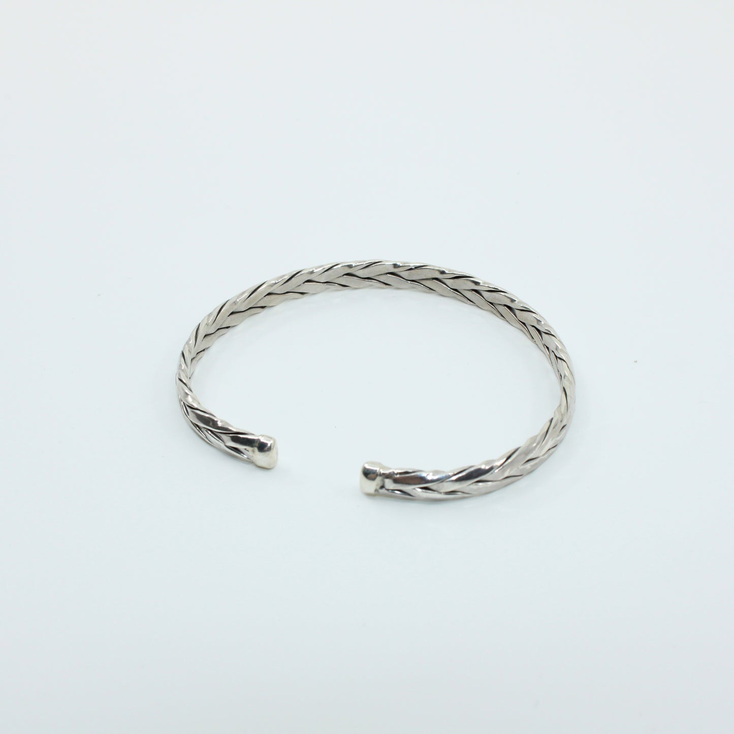 Brățară din Argint Fixa Semi Inchisa Impletita