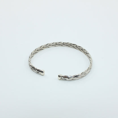 Brățară din Argint Fixa Semi Inchisa Impletita