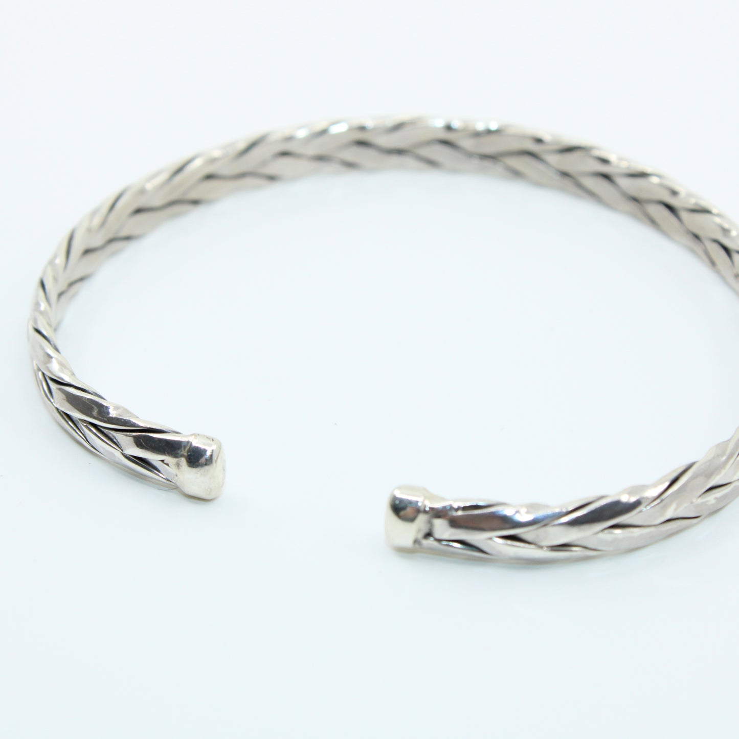 Brățară din Argint Fixa Semi Inchisa Impletita