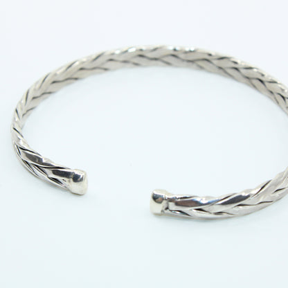 Brățară din Argint Fixa Semi Inchisa Impletita