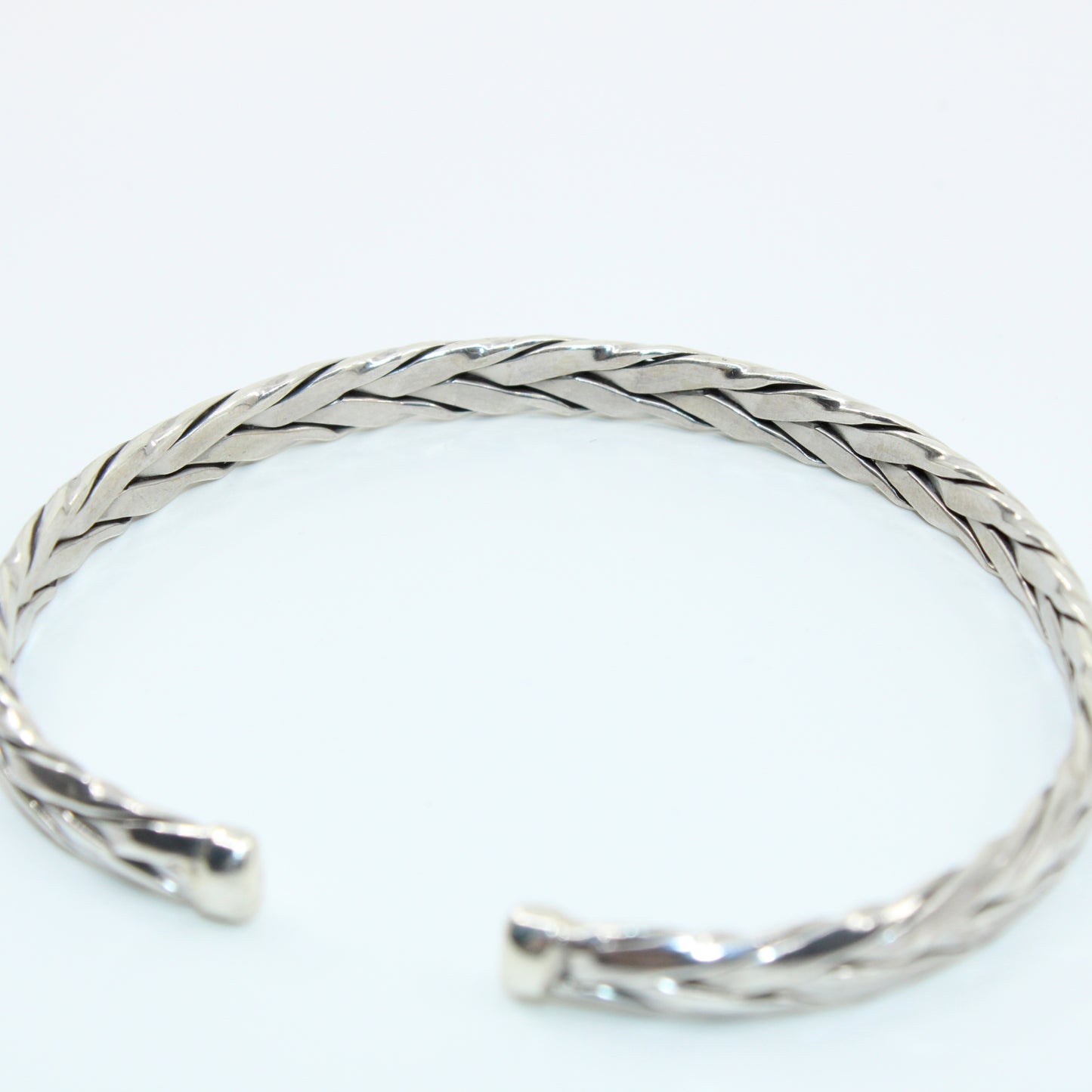 Brățară din Argint Fixa Semi Inchisa Impletita