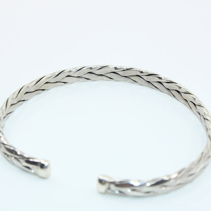 Brățară din Argint Fixa Semi Inchisa Impletita