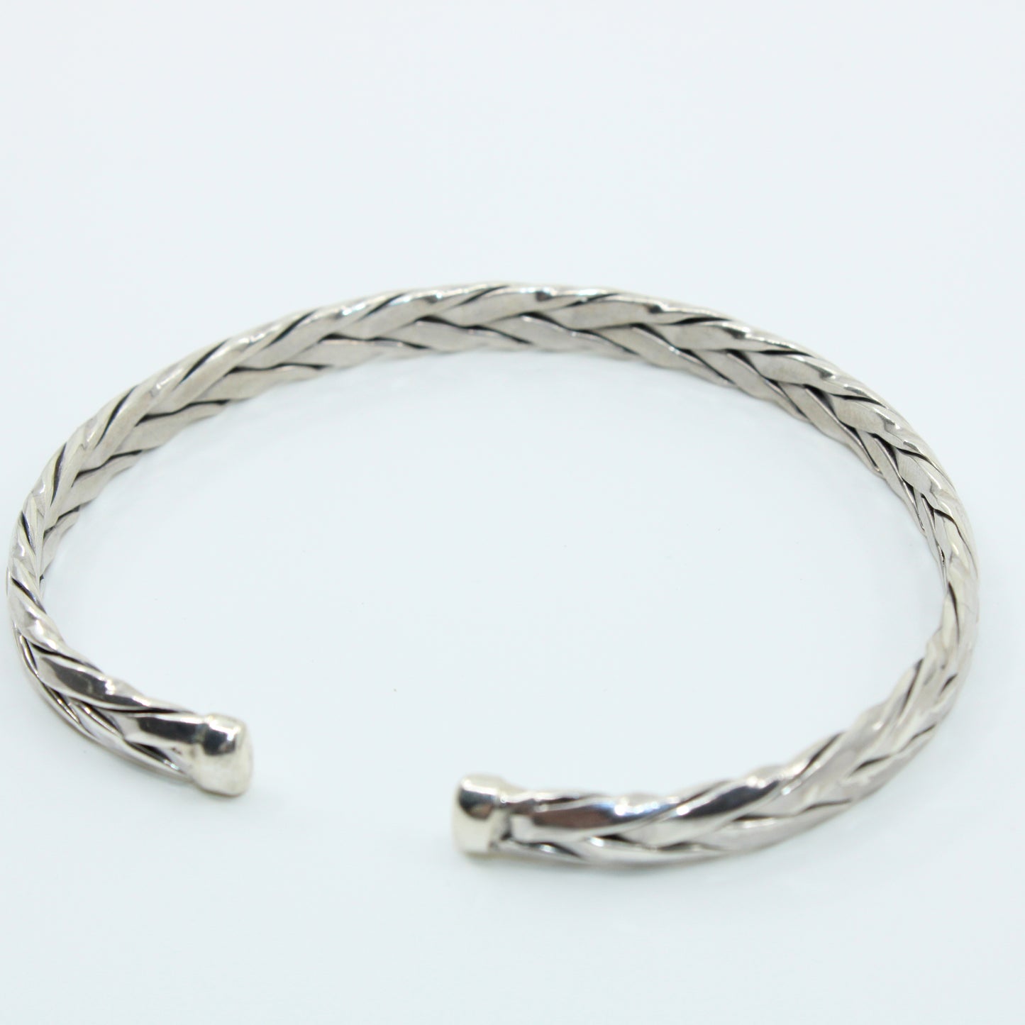 Brățară din Argint Fixa Semi Inchisa Impletita