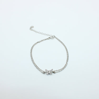 Brățară din Argint Reglabila Cu Fluturas