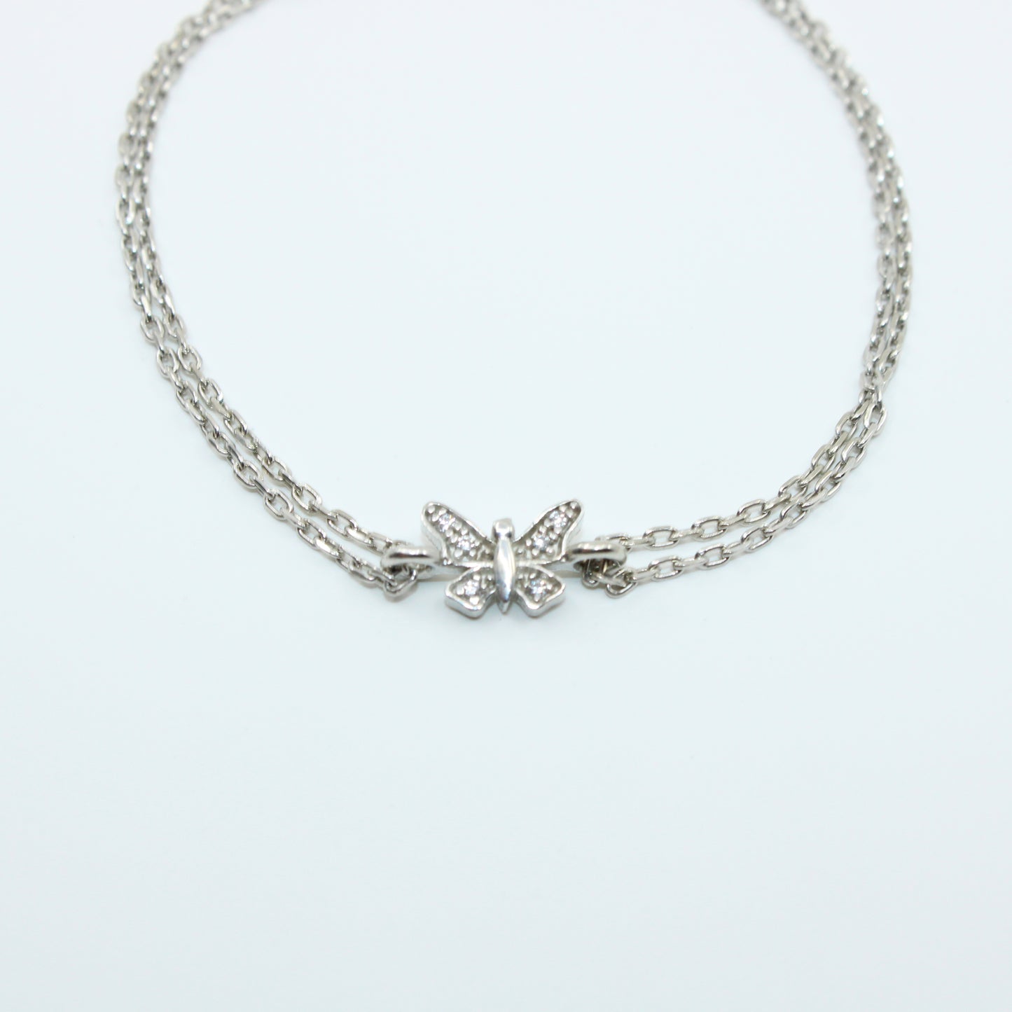 Brățară din Argint Reglabila Cu Fluturas