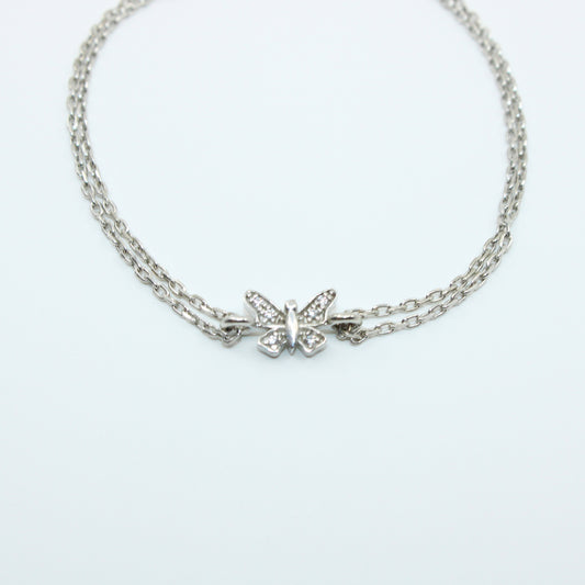 Brățară din Argint Reglabila Cu Fluturas