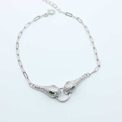 Brățară din Argint Reglabila Cu Sarpe