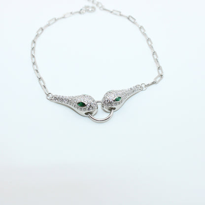 Brățară din Argint Reglabila Cu Sarpe