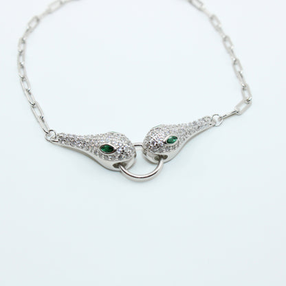 Brățară din Argint Reglabila Cu Sarpe