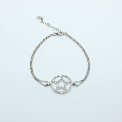 Brățară din Argint Reglabila Cu Stea