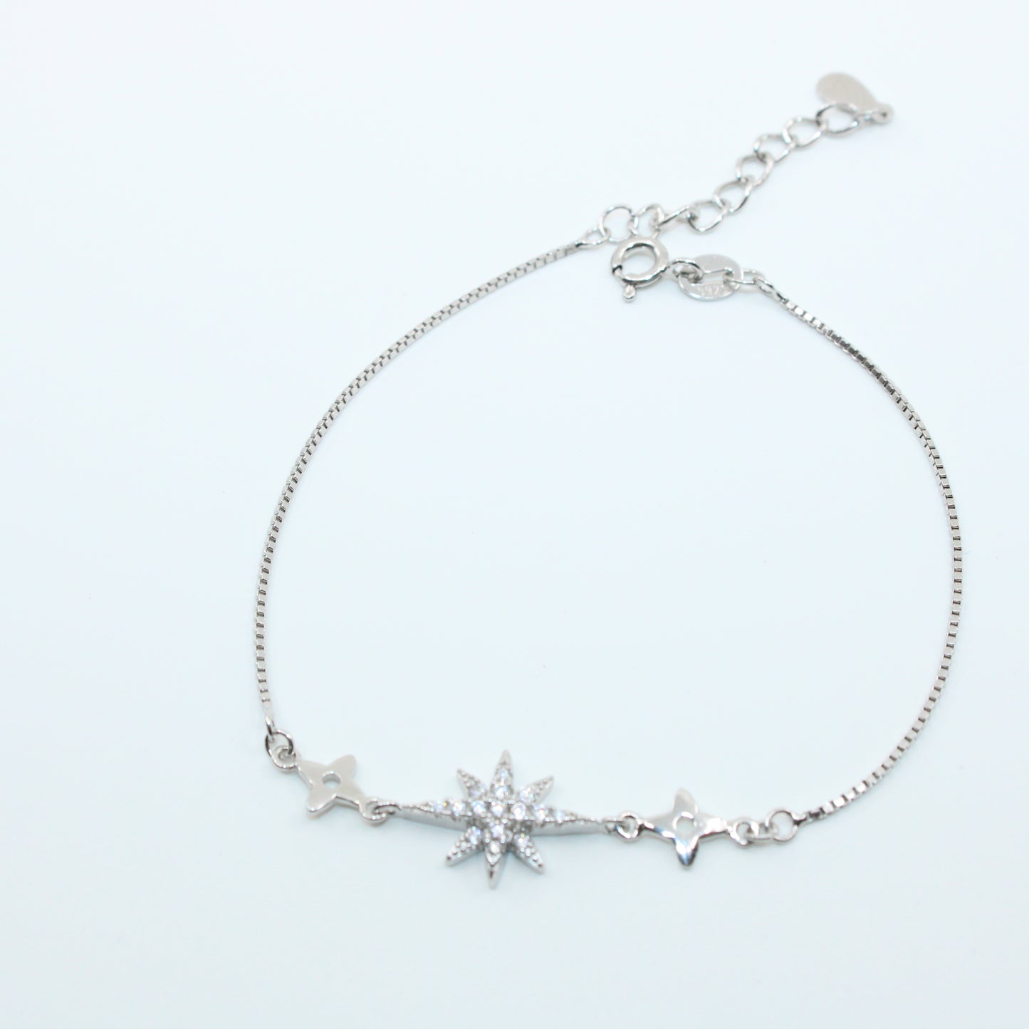 Brățară din Argint Reglabila Cu Steluta