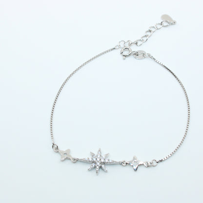 Brățară din Argint Reglabila Cu Steluta