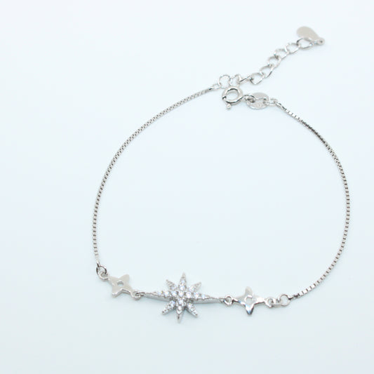Brățară din Argint Reglabila Cu Steluta