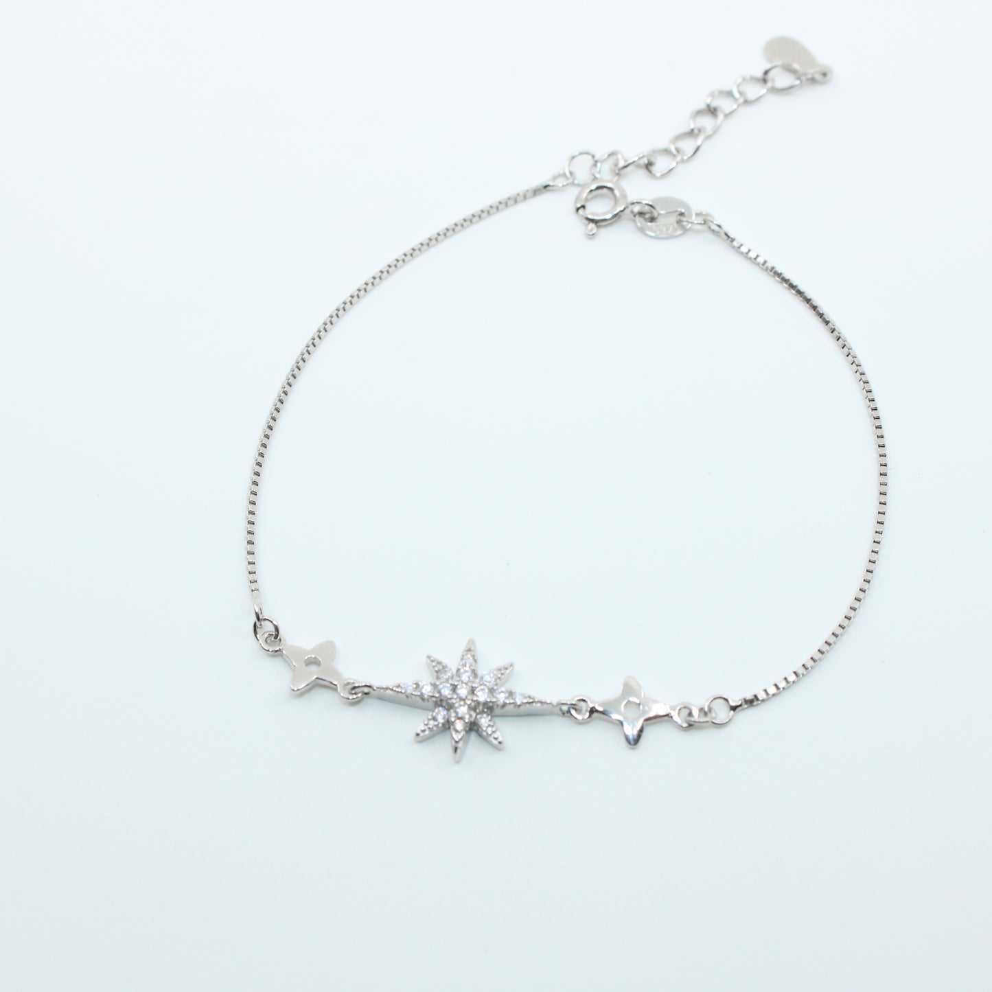 Brățară din Argint Reglabila Cu Steluta
