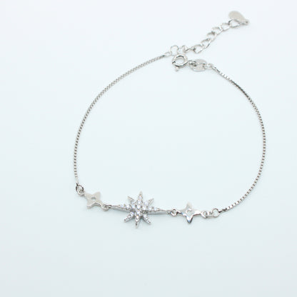 Brățară din Argint Reglabila Cu Steluta