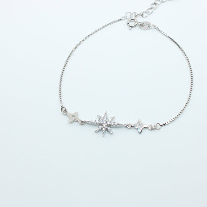 Brățară din Argint Reglabila Cu Steluta