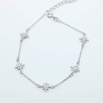 Brățară din Argint Reglabila Cu Stelute