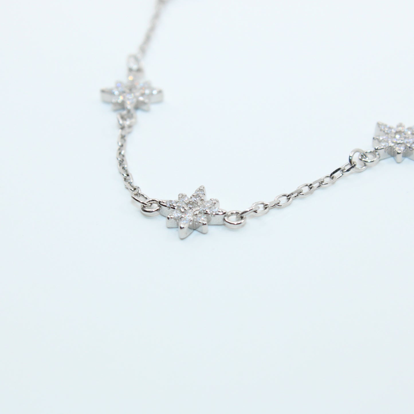 Brățară din Argint Reglabila Cu Stelute