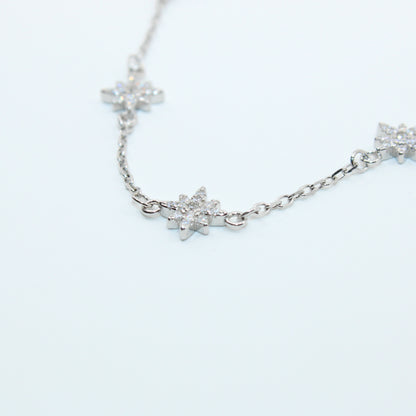 Brățară din Argint Reglabila Cu Stelute