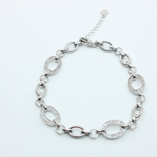 Brățară din Argint Reglabila Zale Mixte