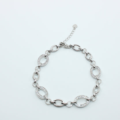 Brățară din Argint Reglabila Zale Mixte