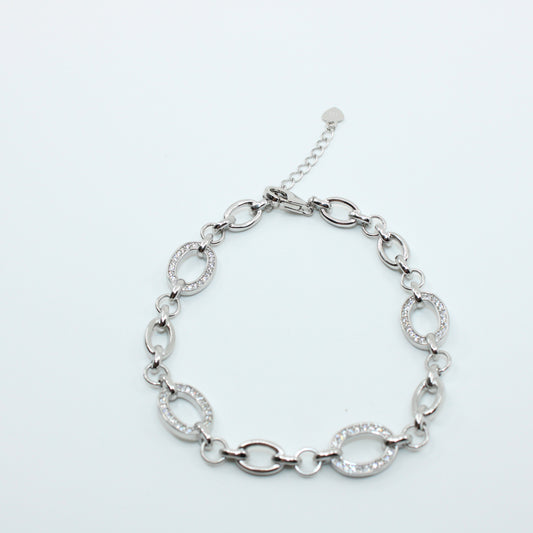 Brățară din Argint Reglabila Zale Mixte