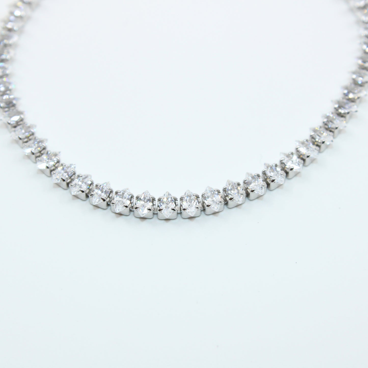 Brățară din Argint Tenis Cu Cristale Romb