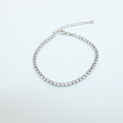 Brățară din Argint Tenis Cu Cristale Romb