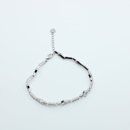Brățară din Argint Tenis Reglabila In Romb