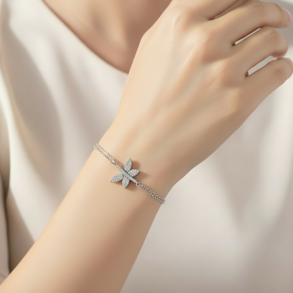 Brățară din argint Libelula