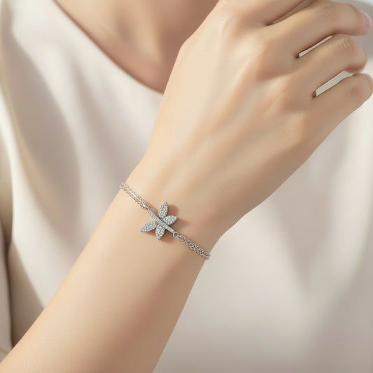 Brățară din argint Libelula