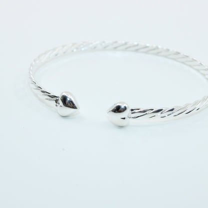 Brățară fixa din argint Cu Inimioare