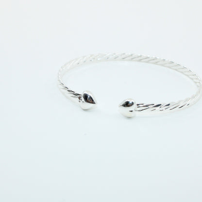 Brățară fixa din argint Cu Inimioare