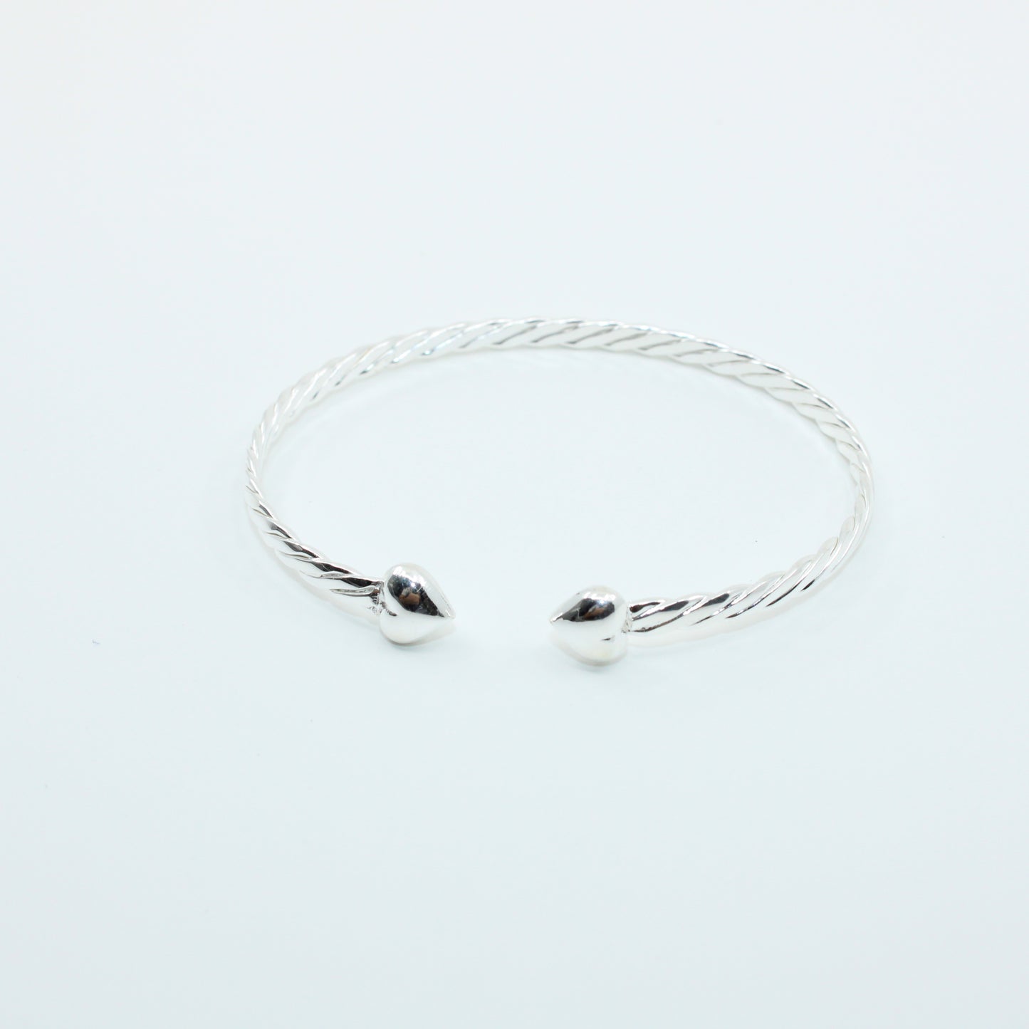 Brățară fixa din argint Cu Inimioare